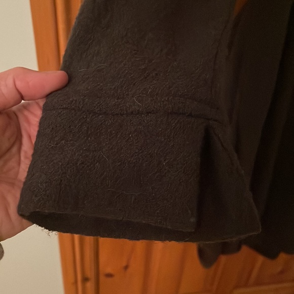 Wool ruffle coat Lace brand size small - Picture 6 of 6